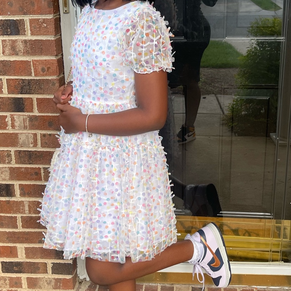 Confetti print Girl Dress